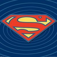 Stripovi - Superman - klasični plakat za zid logotipa, 22.375 34