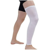 Kompresijske čarape za noge s dugim rukavima za muškarce i žene koje podupiru telad i potkoljenice, bijele;