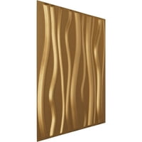 Ekena Millwork 5 8 W 5 8 H Jackson Endurawall Ukrasni 3D zidni panel, svijetlo zlato