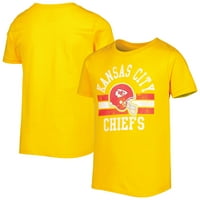 Majica kaciga za kaciga za mlade Gold Kansas City Chiefs