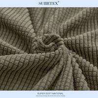 Subrte Stretch 1 komada teksturirana rešetka Futon Futon Slipcover, Olive Green