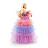 Barbie Sretan rođendan lutki u haljini, poklon za jednogodišnju djecu i starije