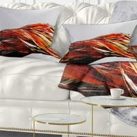 DesignArt crvena kristalna tekstura - Sažetak jastuka za bacanje - 12x20