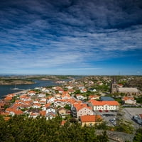 Švedska-Bohuslan-Fjallbaka - pogled na grad s uzvisine s litice Vetteberget ispis plakata-Valter Bibikov