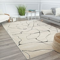 Mramorni geometrijski moderni tepih u smeđoj boji od 920 inča, 6 9 inča