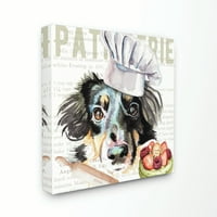 Stupell Industries Sheltie Dog Kuhinja Pekara ljubimac akvarel Slikarstvo platno zidna umjetnost, 30, Jennifer Redstrick