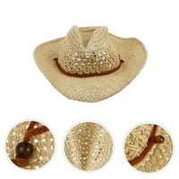 Šešir za plažu u zapadnom stilu, šešir za sunce, kaubojski slamnati šešir, šešir za zaštitu od sunca