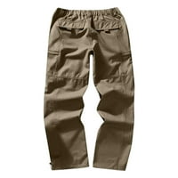 Ležerne široke muške korejske hlače, muške modne Ležerne hlače s više džepova s patentnim zatvaračem i kopčom, muške teretne hlače,