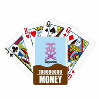 Buntovni slobodni Art Deco Vodenjak moderna poker Karta zabavna igra na ruci