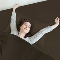 Jedinstvene ponude četkane poliesterske posteljine postavljene tamno smeđe boje