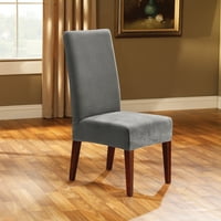 Jednodijelna navlaka za Blagovaonsku stolicu od elastičnog ruba siva