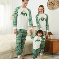 Obiteljska božićna pidžama Rasprodaja upravo sada, slatka nova modna božićna pidžama s božićnim printom u europskom i američkom stilu,