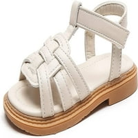 Slatke sandale s cvjetnim remenom za djevojčice, ljetne ravne sandale (za malu djecu