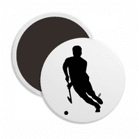 Hokej, sport, trčanje, tjelesni odgoj, okrugli keramički magneti za hladnjak, ukras za uspomenu