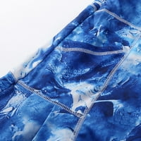 Duga suknja A. M. ženske Vintage rastezljive midi suknje visokog struka, raširene, s džepovima i remenima,plave, A. M.