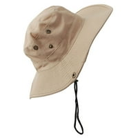 Muška i ženska kapa za sunčanje širokog oboda s podesivim remenom za planinarenje na otvorenom, ribolov, kampiranje