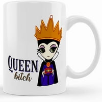 Kučka kraljica, zla Kraljičina šalica, smiješne šalice, Keramička novost, šalica za kavu, šalica za čaj, rođendanski poklon, božićni