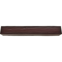 Ekena Millwork 8 W 6 H 18'l 3-strana Riverwood Endurathane Fau Wood Strop Grep, Premium trešnja