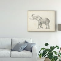 Zaštitni znak likovne umjetnosti 'skica slona I' platno umjetnost Ethana Harpera