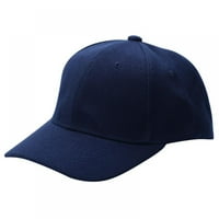 Jednobojna pamučna bejzbolska kapa zakrivljeni vizir, hip hop šešir, podesivi šiljasti šešir, kape s vizirom za muškarce i žene