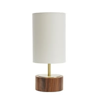 Stolna svjetiljka s LED žaruljom, ukras od oraha
