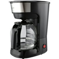 Novi aparat za kavu za posluživanje šalica od 1,8 litara-završna obrada od nehrđajućeg čelika-crna