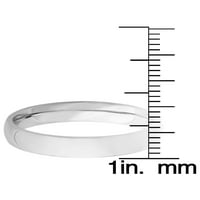 Obalni nakit polirani prsten od nehrđajućeg čelika s kupolastom površinom