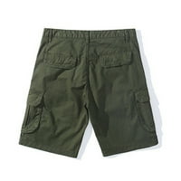 muške teretne kratke hlače širokog kroja s više džepova, radne vojne kratke hlače, široke putničke teretne kratke hlače