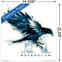 Čarobni svijet: Hari Potter-ilustrirani plakat s logotipom kuće Ravenclo na zidu, 14.725 22.375