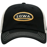 Muški Russell Athletic Black Tan Iowa Hawkeyes uzgajani podesivi Snapback šešir - OSFA