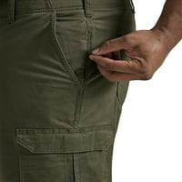 Lee® Big Men's Extreme Motion Straight Fit Twill Cargo hlača s fle pojasom