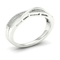 Modni dijamantni prsten od srebra od 110 karata