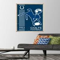 Indianapolis Colts-Retro logotip 22.37 34 uokvireni Poster