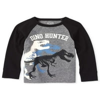 Dječak mališana Dino Hunter Grafička majica s dugim rukavima