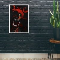 Vizionarski otisci 'Foxy Print', Gamer Wall Art - Crveni horor lik umjetnosti, moderni suvremeni tisak plakata