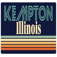 Kempton Illinois retro vinilna naljepnica