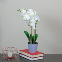 16.5 lončana bijela falaenopsis orhideja umjetna svilena cvjetna aranžman