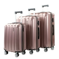 Aura 3-komad TSA proširivi set za prtljagu, ružičasto zlato