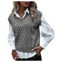 Kabelski pleteni džemper, Ženski dugi Kabelski pleteni kardigan s dugim rukavima, džemper s prednjim gumbom, gornja odjeća