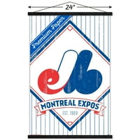 Izložba u Montrealu - retro logo zidni plakat u drvenom magnetskom okviru, 22.375 34