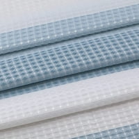 Zavjesa od vafla od 3 inča s prugastim tkanjem vafla, teksturirana zavjesa od tkanine s prugastim trakama od tkanine s kugličnim
