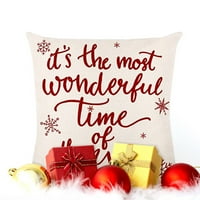 Početna božićne jastučnice Jastučnica ukrasna jastučnica s printom slova pahuljica jastučnica u obliku pahulje