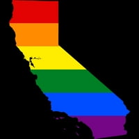 LGBT majica s Duginom zastavom Kalifornijskog homoseksualnog ponosa, Crna grafička majica s okruglim vratom - dizajn Od nih 2