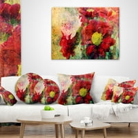 Dizajnerski crveni cvjetovi i akvarelni sprejevi-Cvjetni jastuk-12.20