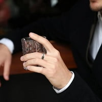 Prsten za uzbunu od nehrđajućeg čelika za muškarce Crni plavi srebrni Zlatni prsten za uzbunu