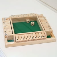 Drvene četverostrane digitalne kockice igra na ploči drveni rekviziti