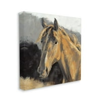 Portret mekog jugozapadnog konja mumbo smeđe-sivi dizajn Liz Jardine, 36 36