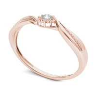 1 20CT TDW Diamond 10K Rose Gold Ring