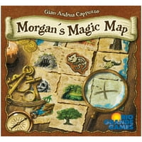 Morganova čarobna karta-igra s postavljanjem pločica, potraga za blagom na gusarskoj karti, modularna igraća ploča, igre Rio Grande,