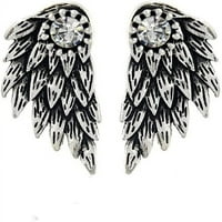 Naušnice s anđeoskim krilima, Modni Nakit za žene, Vintage srebro